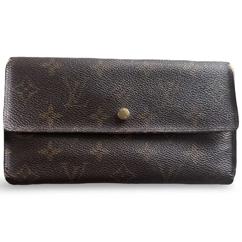 Louis Vuitton Sarah Long Wallet Classic Monogram